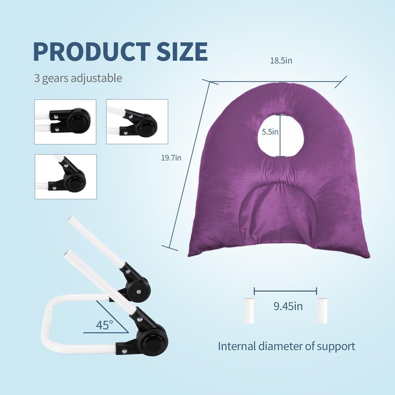 Beatvive Face Down Pillow for Sleeping, Prone Pillow for Vitrectomy