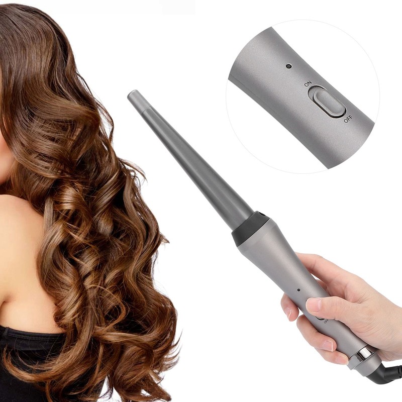 Tapered Curling Wand Home Curling Iron Wand Ceramic Barrel Hair