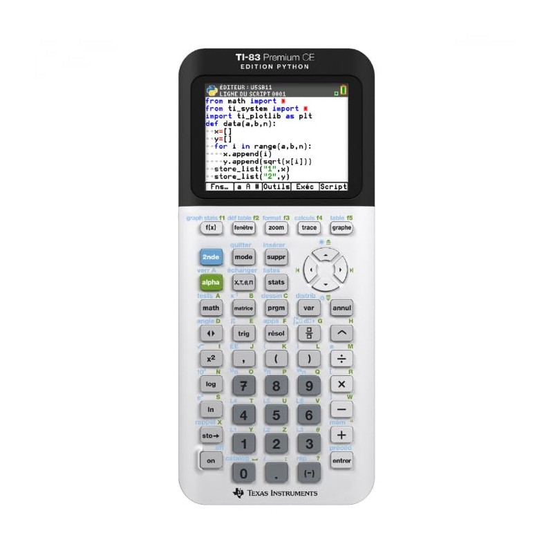 TI-83 Premium CE Edition Python with WYNGS Protective Case Red