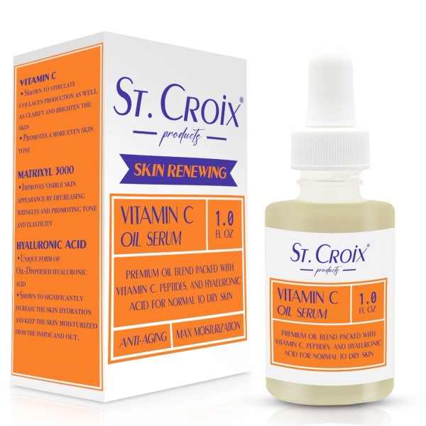 St. Croix Products Vitamin C Brightening Facial Oil for Aging
