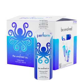The Evolved Co.’s PerformH2O Performance Water with Below 33 Frequency Technology (<33™), for Smooth Taste and Superior Hydration, 16.9 FL OZ/500ML (Pack of 12)