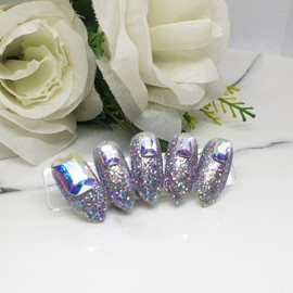  No.1205 Handmade Nail Tips  - Long Oval /  No.1205 수제네일팁  - 롱오발