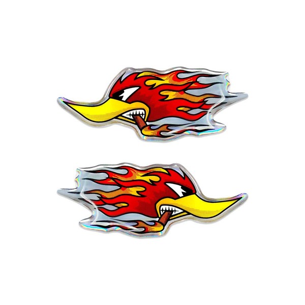 Quattroerre 14206 3D Sticker Woodpecker and Flames