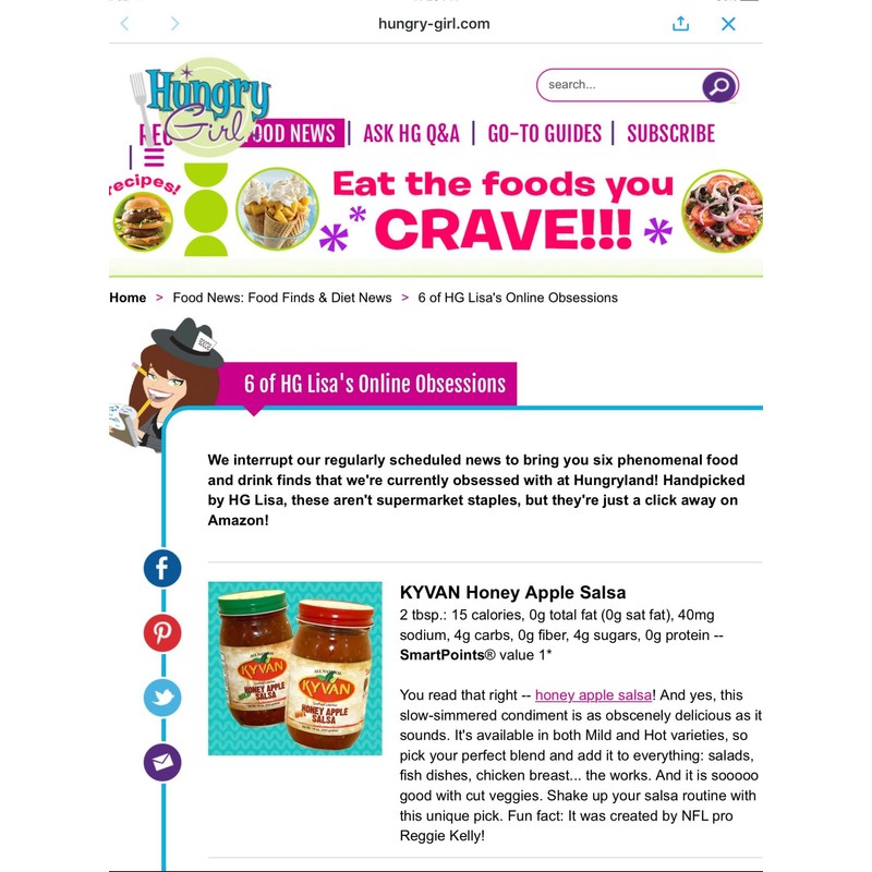 KYVAN Hot Honey Apple Salsa - 3 Pack