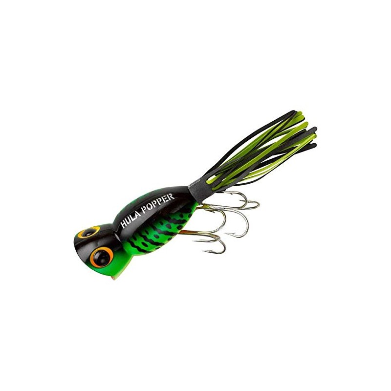 Arbogast Hula Popper 3/8 oz Fishing Lure - Fire Tiger