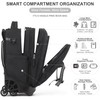 NEW TILAMI 18 Inch Expandable Rolling Backpack with 6-Wheel Stair
