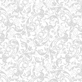 20 Napkins Elegant Tendrils Silver Wedding Pattern Festival Celebration 33 x 33 cm