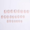 JUSTOTRY Pack of 24 Silver Glitter Nails for Sticking, Short,