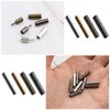VGOL 40pcs Cord End Caps 2mm Push Tube Clasps Bracelet