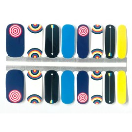 Glam Girl Nails Archery Bow and Arrow Nail Polish Strips / Nail Wraps / Nail Stickers