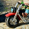 Biker Gnome Garden Ornament 21cm Resin Old Man On Motorbike