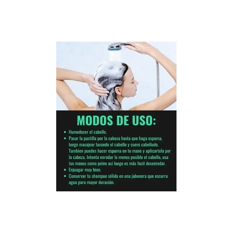 Shampoo Solido Aguacate Y Coco Máxima Hidratación Desenreda