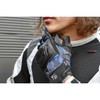 Komine GK-214 1166 Titanium Mesh Gloves for Bikes, Plaid Navy,