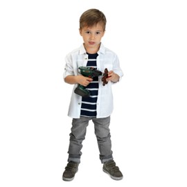 Theo Klein Theo Klein 8567 Bosch Akkuschrauber | Batteriebetriebener Bohrer/Schrauber mit rotierenden und auswechselbaren Aufsätzen |Spielzeug für Kinder ab 3 Jahren