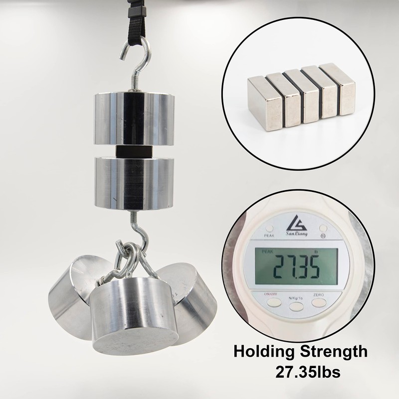 Realth Magnets Magnets Rectangular Neodymium Magnet 28mm*18mm*9mm 5 Pack for