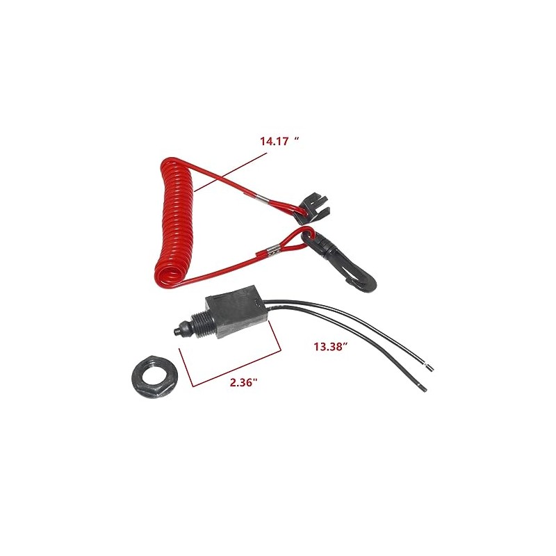 LLD_TK Kill Stop Switch Safety Tether Cord Lanyard for Johnson