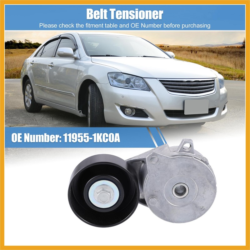 Partuto 1 Pcs Engine Belt Tensioner Pulley Assembly for Nissan