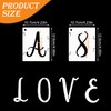 4 Inch Letter Stencils, 42 Pieces, Reusable Letter and Number