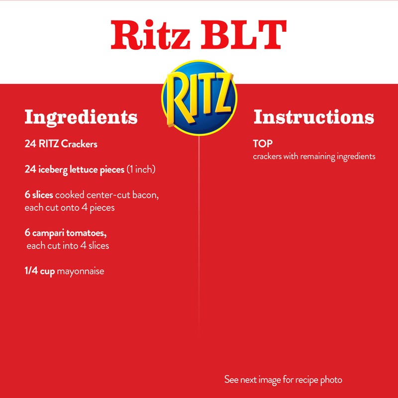 RITZ Garlic Butter Crackers, Snacks for Kids and Adults, Lunch