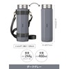 CBJAPAN Water Bottle, Direct Drinking, Vacuum Insulated, 2 Layers, Dark