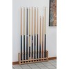 Wooden Mallet, 10, Unfinished Pool Cue Rack