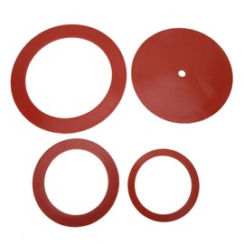 Leftwei 4Pcs Jewelry Rubber Gasket, Rubber Casting Machine Gasket Professional Jewelry Making Tools Casting Machine Accessory Sealing Gasket for Jeweler Shop Jewelry Repairer