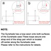Car Visor Extender, FULLONG Car Sunshade, Windshield and Side Window