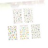 Healeved 5sheets Easter-Themed Nail Stickers of Glow Dark Manicure Decals