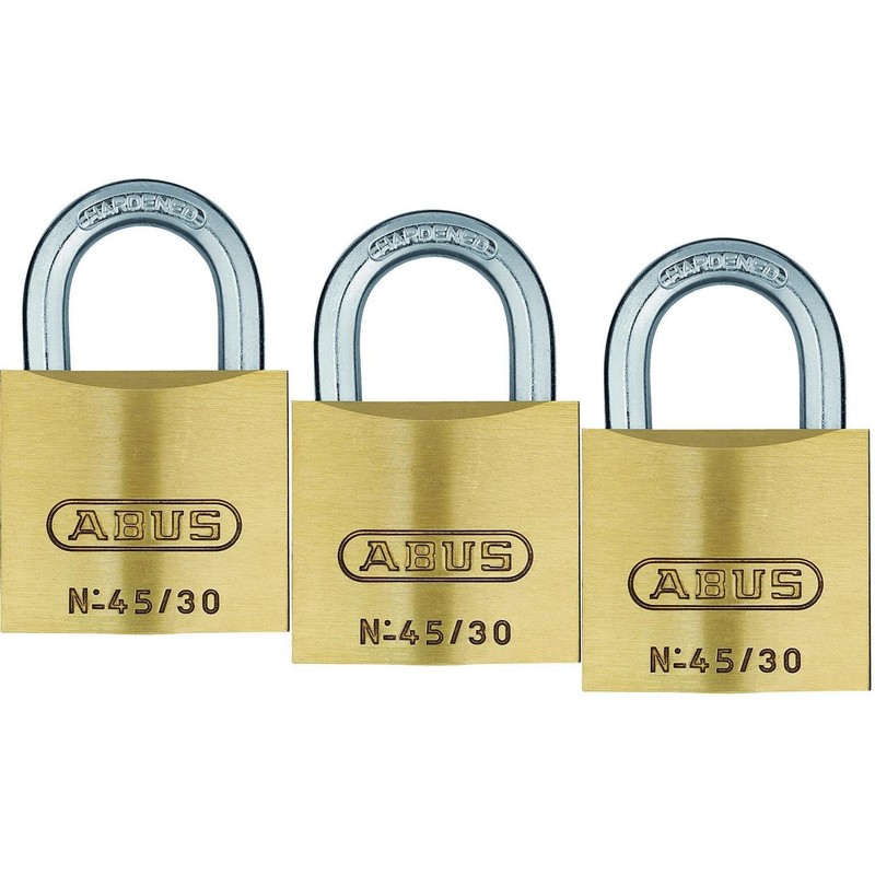 Abus 05407 Brass Padlock, 45/20, 3983-20