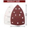 60pcs Mouse Detail Sander Sanding Pads 11 Holes Hook and