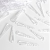 SBYURE 500 PCS U Shape Clear Durable Plastic Alligator Clips
