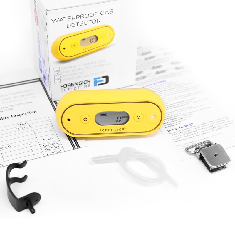 Carbon Monoxide Meter | Waterproof | USA NIST Calibrated &