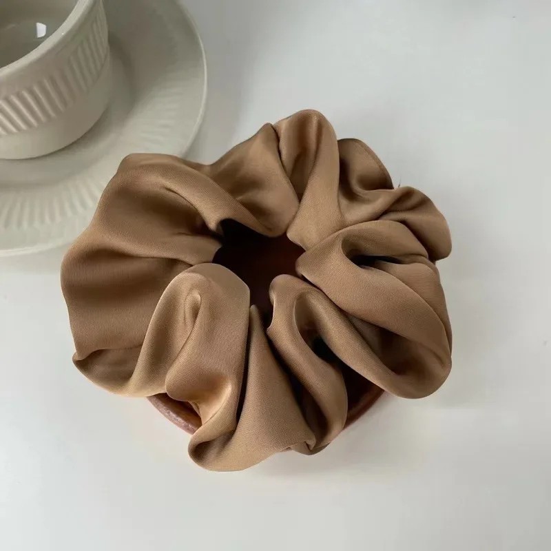 Satin Scrunchie for Ponytails – Soft Elastic Hair Band for