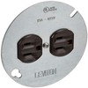 Leviton 15 Amp 125 Volt, Duplex Receptacle, with 4" Metal