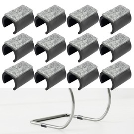 Zasvec Chair Gliders Cantilever Chair Glides Pack of 12 Clamp Shell Gliders Felt Gliders for Cantilever Furniture Gliders Floor Gliders Cantilever Chair Gliders with Felt for Cantilever Chairs
