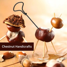 ZYDYRX Chestnut Craft Set of 6 Chestnut Drill Bit Set Black Chestnut Drill Bit Set for Crafting 1.5 mm 2 mm 3 mm 4 mm 5 mm 6 mm