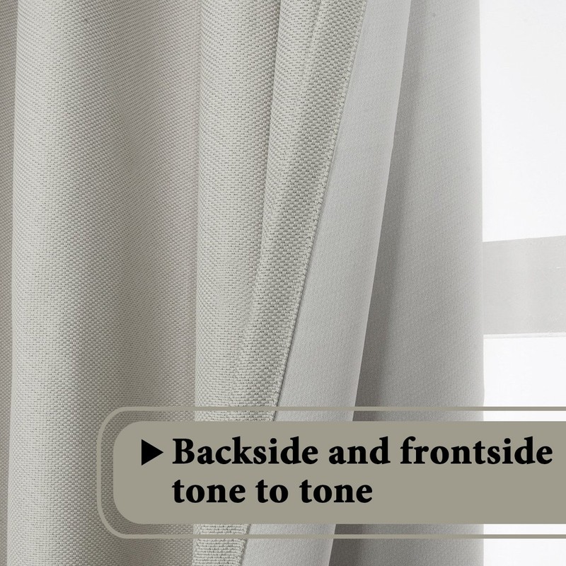H.Versailtex - Cortinas oscurecedoras con aislamiento térmico, peso pesado, textura