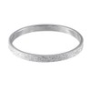 Quiges Silver Stainless Steel Cubic Zirconia Stacking Ring Combination Ring