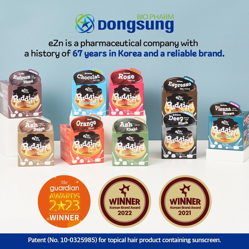 eZn Pudding Hair Dye, Ammonia-Free, Semi-Permanent DIY Korean Hair Dye