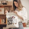 SEWSONG Silly Goose Canvas Tote Bags for Women Friend,Funny Duck