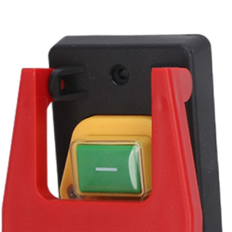 TENOL Red Cover Emergency Stop Push Button Switch Electromagnetic Start