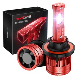 Torchbeam H13/9008 Fog Lights, 40,000LM High Bright, 6500K Cool White H13 Powersport Bulbs, with 60000Hrs Lifespan, CanBus Ready, 5Mins Quick Installation, Pack of 2