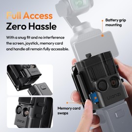 ULANZI PK15 Magnetic Mount Stand Compatible with DJI Osmo Pocket 3 Accessories,Quick Release Mount Action Camera Base