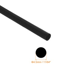 QUARKZMAN Foam Rubber Seal Strip, Diameter 4.5mm (11/64") 6 Metres (19.69 Feet) Long, Round EPDM Rubber for DIY Seal, Bearings, Pads, Foam Pipes, Crafts