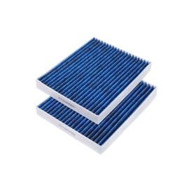 Forccord Filtro de aire de cabina HEPA compatible con filtro de cabina de carbón activado LQQ025, accesorios de repuesto para coche (paquete de unidades)