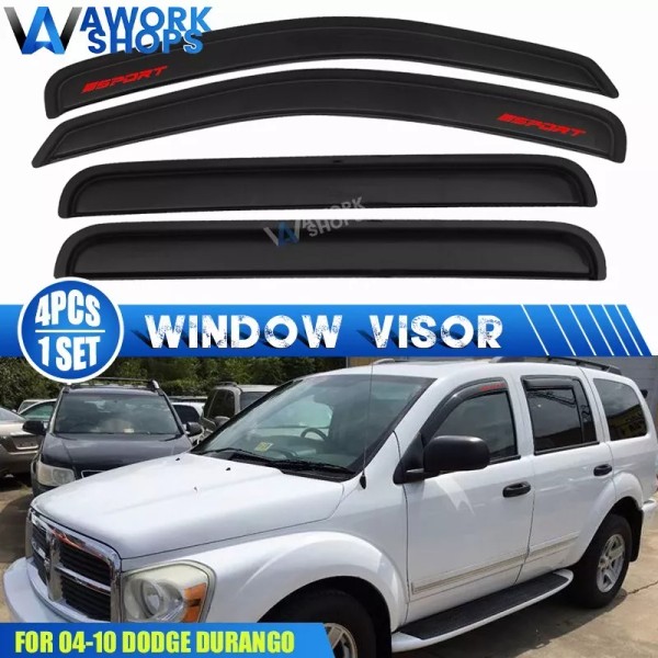 Unbranded Fits 04-10 Dodge Durango Window Visors Vent Rain Guard