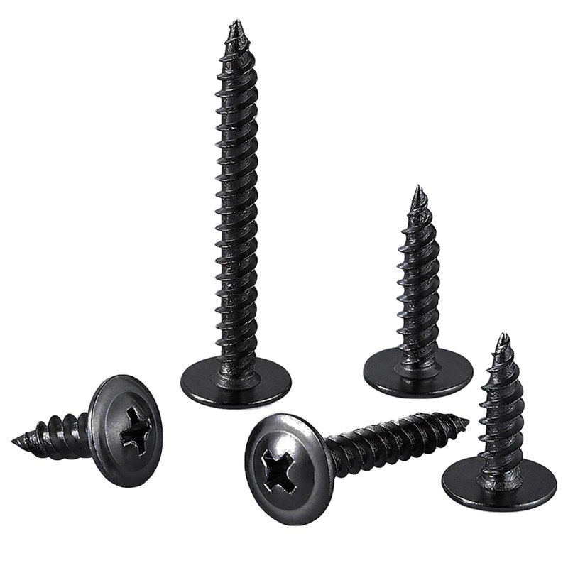 FandWay 100Pcs M4.2 x 25mm Wafer Head Self-Tapping Screws, Modified
