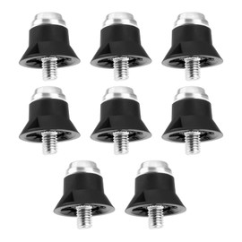 The Lord of the Tools 8 Pieces Football Studs Metal Tip for Rugby Shoes M5 X 16mm Plastic Thumb Studs with Metal Tip for Football Boots Rugby Cleats Made of Plastic