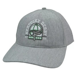 Ahead Kentucky Derby Churchill Downs Ahead Jockey Icon Performance Adjustable Gray Hat