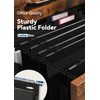 SortRax Plastic High Capacity Hanging File Folders, 4" Expansion for